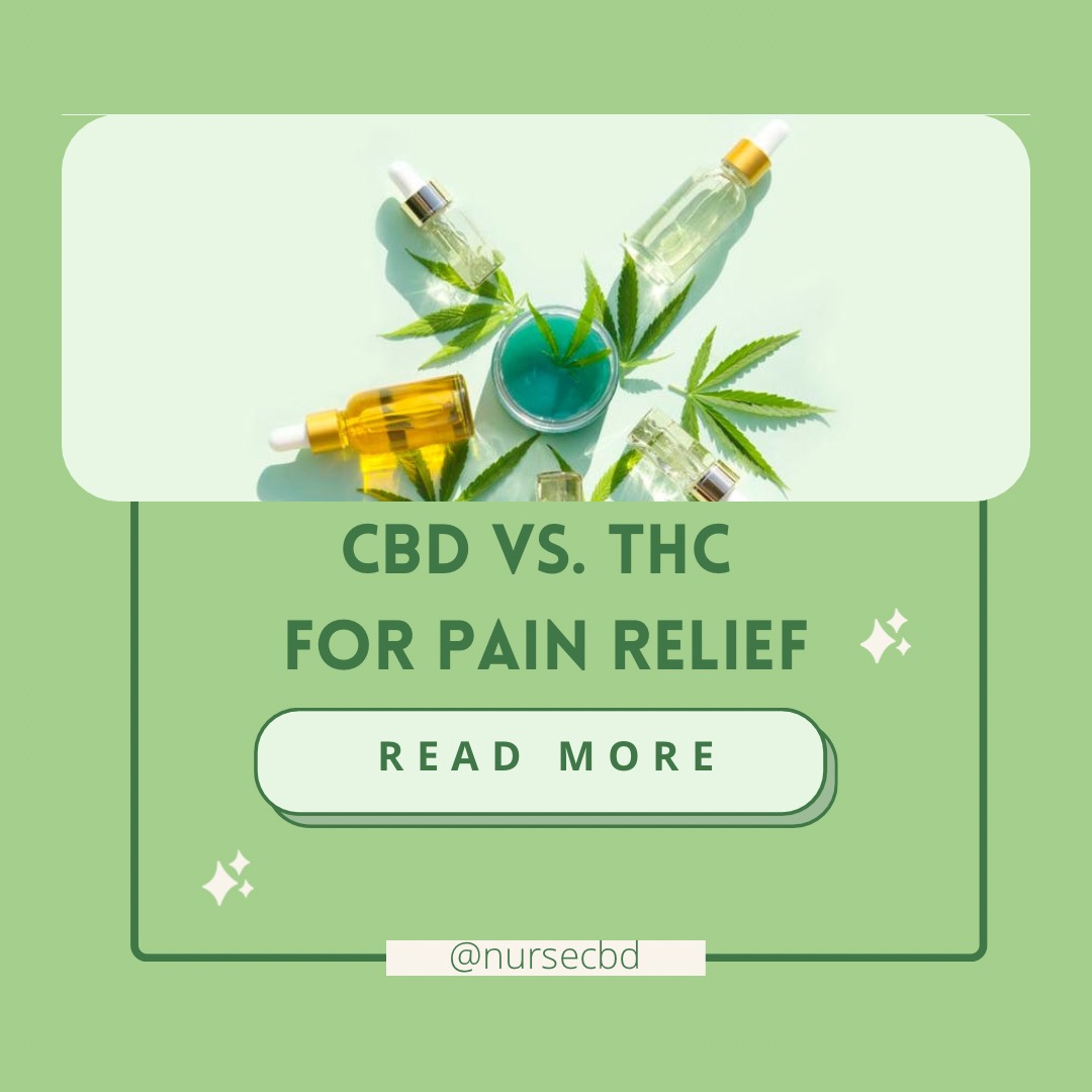 CBD vs THC for Pain Relief